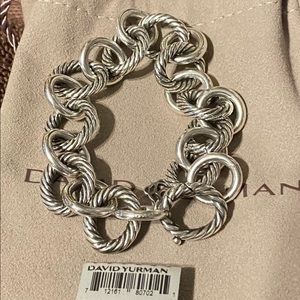 💯David Yurman Oval Link Bracelet Large 8.25”